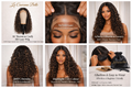 16 Inch (40cm) 5x5 HD Lace Wig – 100% Virgin Human Hair, 200% Density