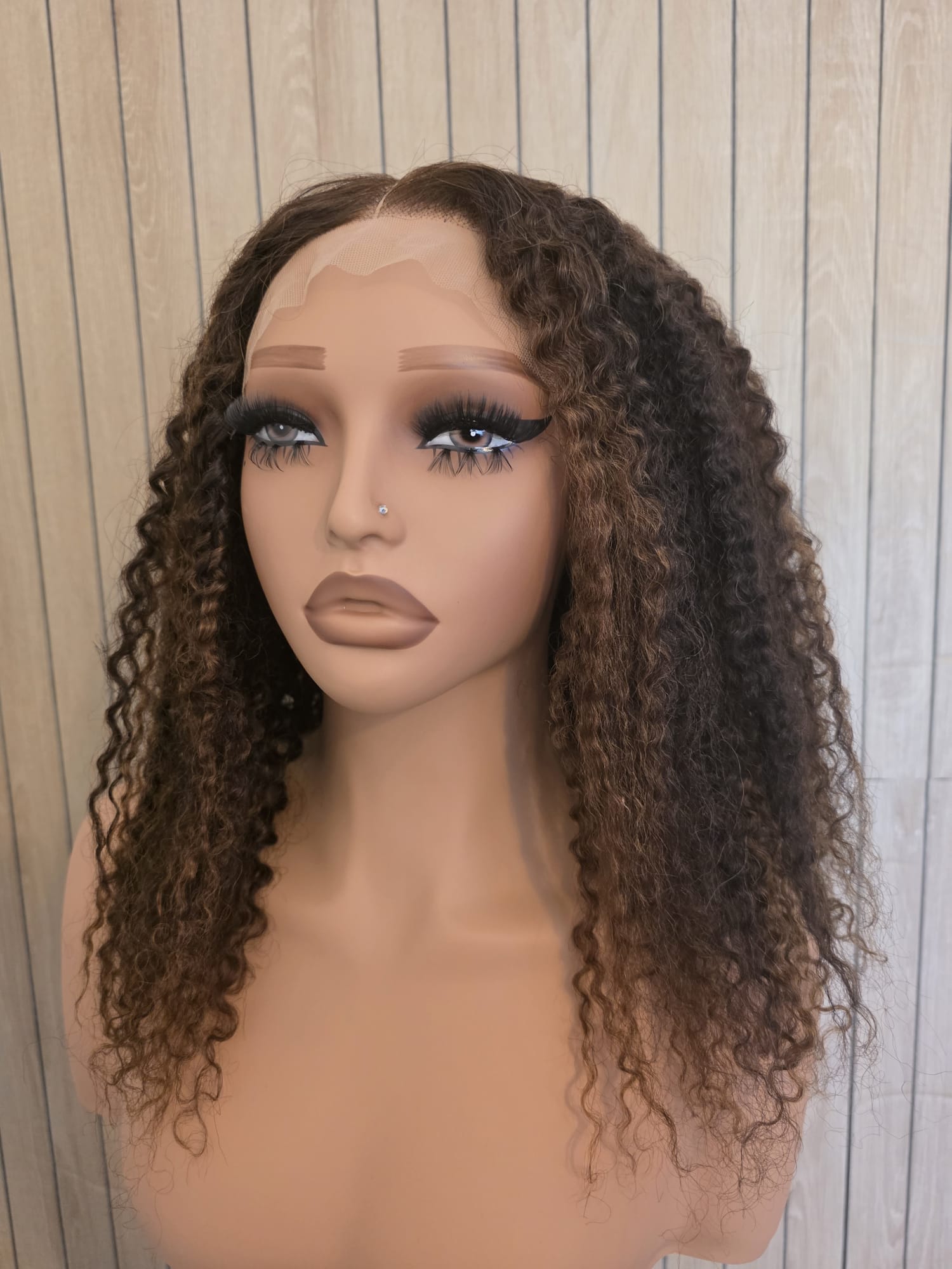 16 Inch (40cm) 5x5 HD Lace Wig – 100% Virgin Human Hair, 200% Density